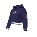 NBA LOS ANGELES CLIPPERS RETRO CLASSIC BIG GIRL'S RIB FLC PO HOODIE (MIDNIGHT NAVY)