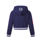 NBA LOS ANGELES CLIPPERS RETRO CLASSIC BIG GIRL'S RIB FLC PO HOODIE (MIDNIGHT NAVY)
