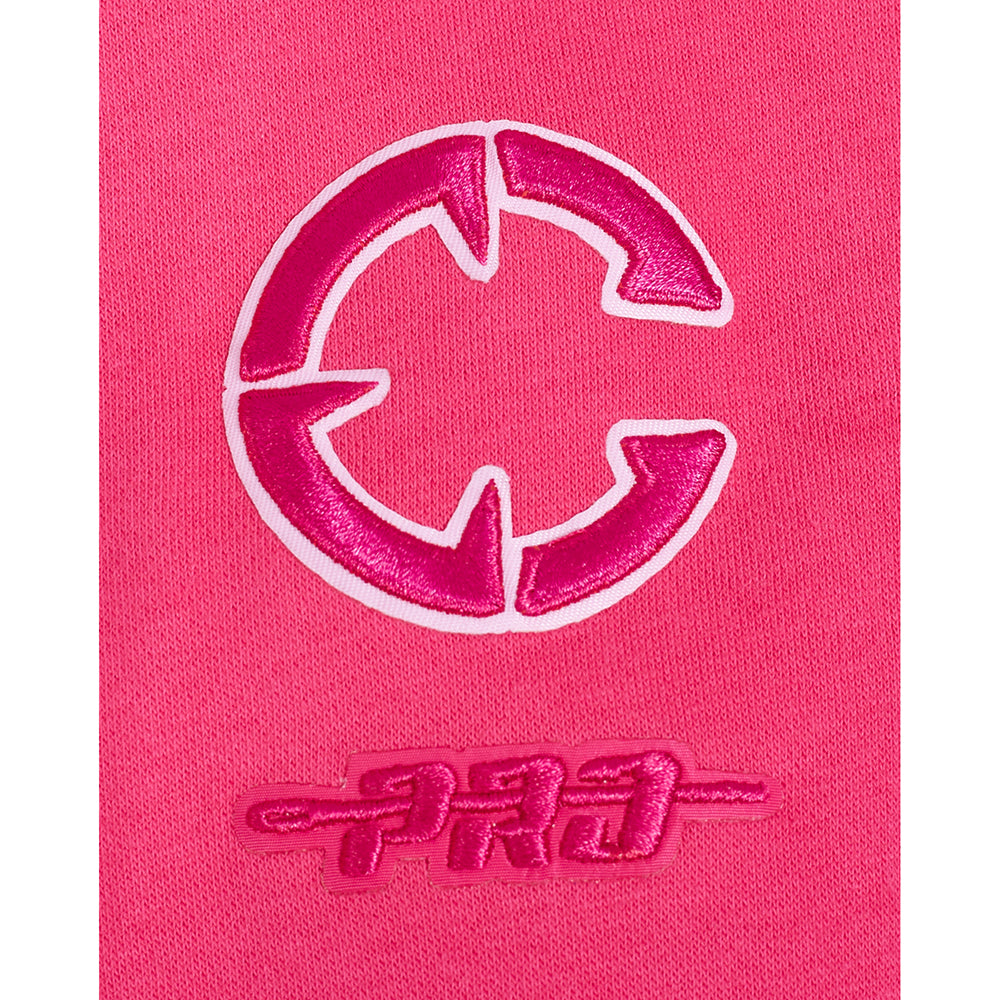 NBA LOS ANGELES CLIPPERS TRIPLE PINK BIG GIRL'S FLC CREWNECK (BEETROOT PURPLE)