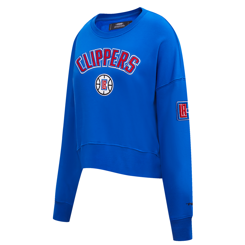 NBA LOS ANGELES CLIPPERS CLASSIC WOMEN'S CREWNECK (ROYAL BLUE)