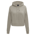 NBA LOS ANGELES CLIPPERS NEUTRAL CHANDAIL À CAPUCHON COURT EN MOLLETON POUR FEMME (TAUPE)