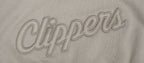 NBA LOS ANGELES CLIPPERS NEUTRAL CHANDAIL À CAPUCHON COURT EN MOLLETON POUR FEMME (TAUPE)