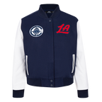 NBA LOS ANGELES CLIPPERS CLASSIC WOMEN'S WOOL VARSITY JACKET (MIDNIGHT NAVY/WHITE)
