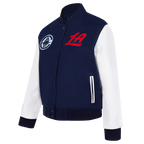 NBA LOS ANGELES CLIPPERS CLASSIC WOMEN'S WOOL VARSITY JACKET (MIDNIGHT NAVY/WHITE)