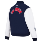 NBA LOS ANGELES CLIPPERS CLASSIC WOMEN'S WOOL VARSITY JACKET (MIDNIGHT NAVY/WHITE)