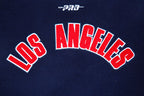 NBA LOS ANGELES CLIPPERS CLASSIC WOMEN'S WOOL VARSITY JACKET (MIDNIGHT NAVY/WHITE)