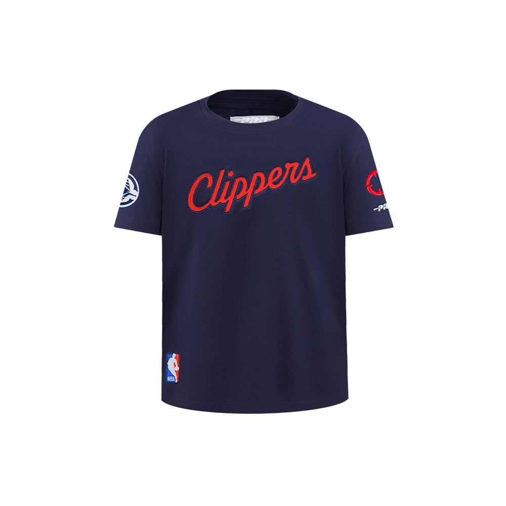 NBA LOS ANGELES CLIPPERS CLASSIC T-SHIRT À MANCHES COURTES POUR GARÇON ENFANT (MARINE MINUIT)