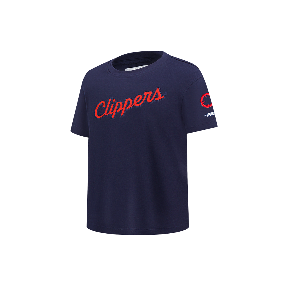 NBA LOS ANGELES CLIPPERS CLASSIC T-SHIRT À MANCHES COURTES POUR GARÇON ENFANT (MARINE MINUIT)