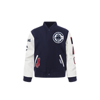 NBA LOS ANGELES CLIPPERS CLASSIC TODDLER BOY'S WOOL VARSITY JACKET (MIDNIGHT NAVY/WHITE)