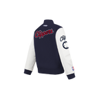 NBA LOS ANGELES CLIPPERS CLASSIC TODDLER BOY'S WOOL VARSITY JACKET (MIDNIGHT NAVY/WHITE)