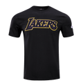 NBA LOS ANGELES LAKERS CLASSIC CHENILLE MEN'S TEE (BLACK)