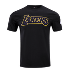 NBA LOS ANGELES LAKERS CLASSIC CHENILLE MEN'S TEE (BLACK)
