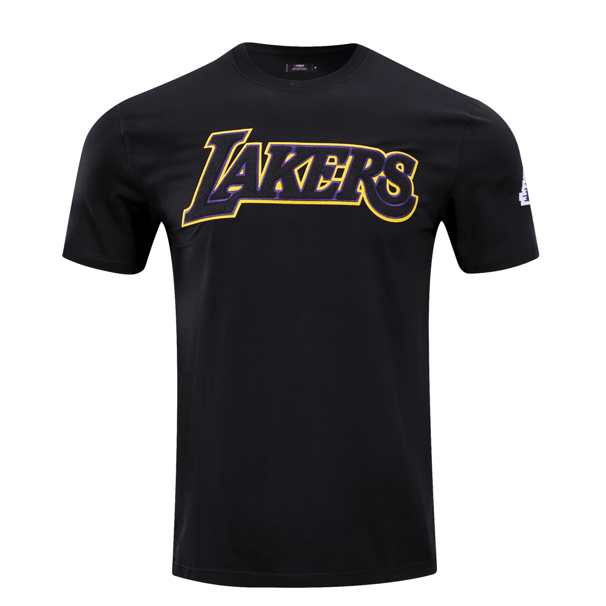 NBA LOS ANGELES LAKERS CLASSIC CHENILLE MEN'S TEE (BLACK)
