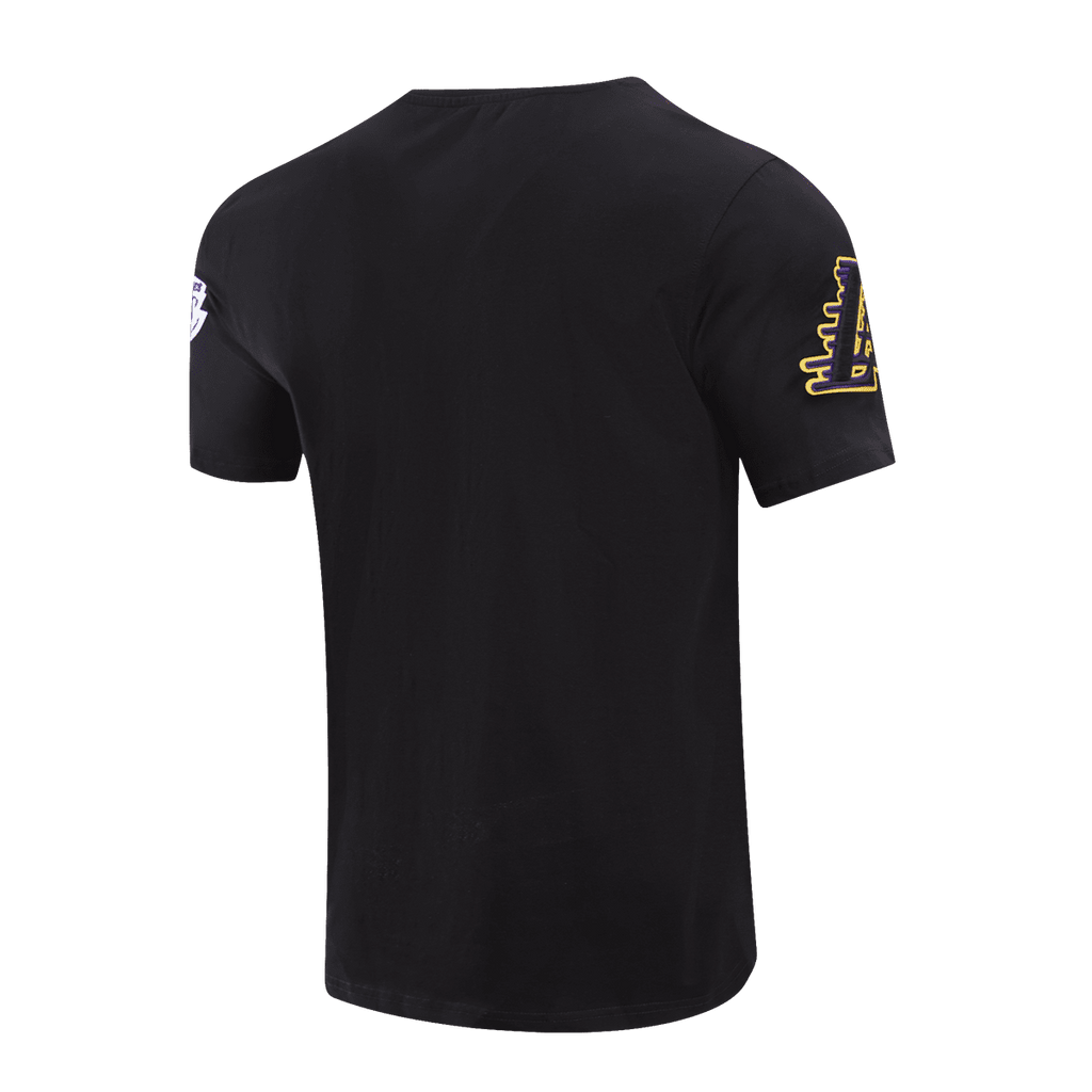 NBA LOS ANGELES LAKERS CLASSIC CHENILLE MEN'S TEE (BLACK)