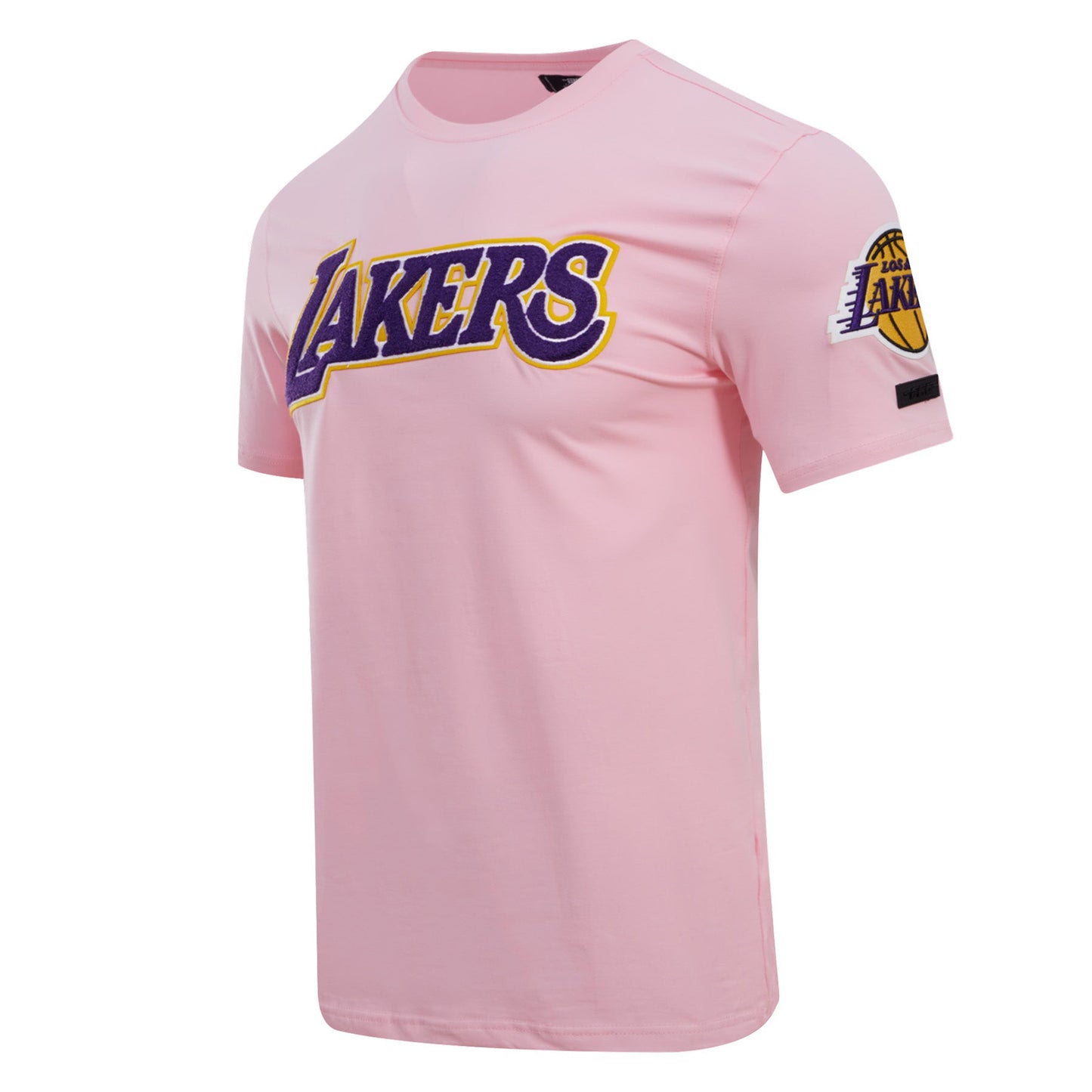 NBA LOS ANGELES LAKERS CLASSIC CHENILLE MEN'S TEE (PINK)