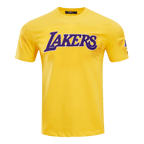 NBA LOS ANGELES LAKERS CLASSIC CHENILLE MEN'S TEE (YELLOW)