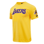 NBA LOS ANGELES LAKERS CLASSIC CHENILLE MEN'S TEE (YELLOW)