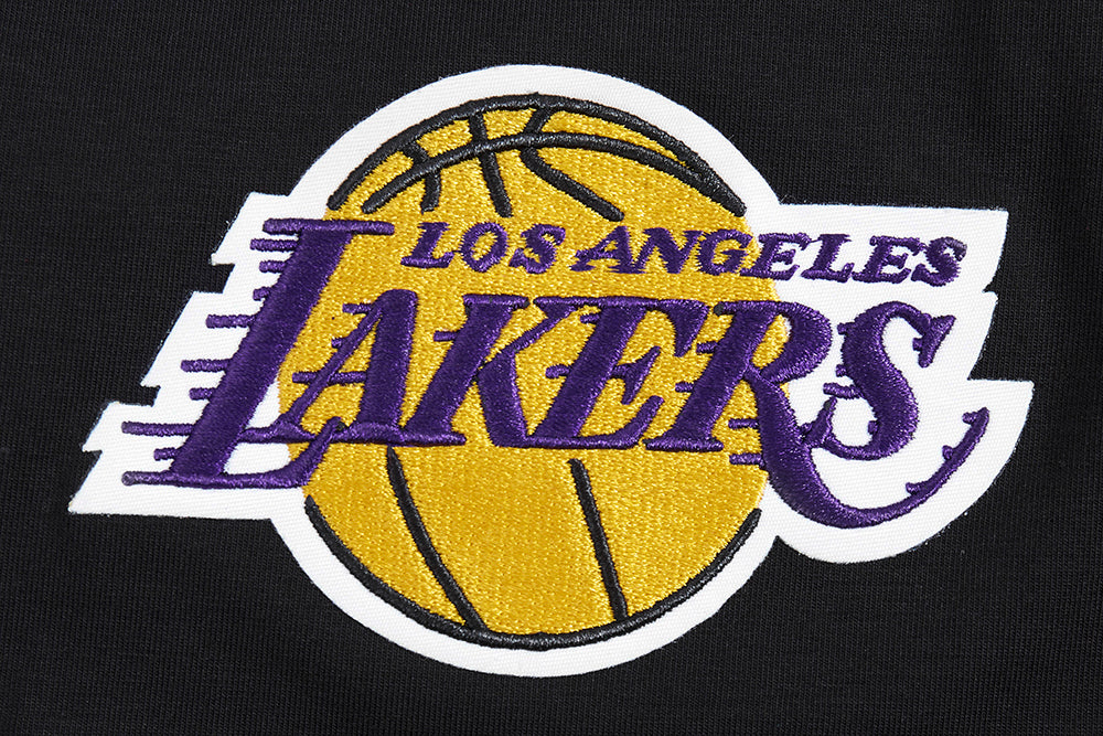 NBA LOS ANGELES LAKERS SCRIPT TAIL T-SHIRT POUR HOMME (NOIR)
