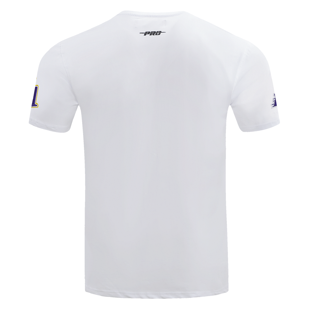 NBA LOS ANGELES LAKERS SCRIPT TAIL T-SHIRT POUR HOMME (BLANC)