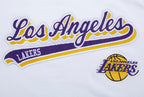 NBA LOS ANGELES LAKERS SCRIPT TAIL T-SHIRT POUR HOMME (BLANC)