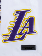 NBA LOS ANGELES LAKERS SCRIPT TAIL T-SHIRT POUR HOMME (BLANC)