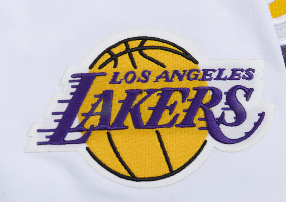 NBA LOS ANGELES LAKERS SCRIPT TAIL T-SHIRT POUR HOMME (BLANC)