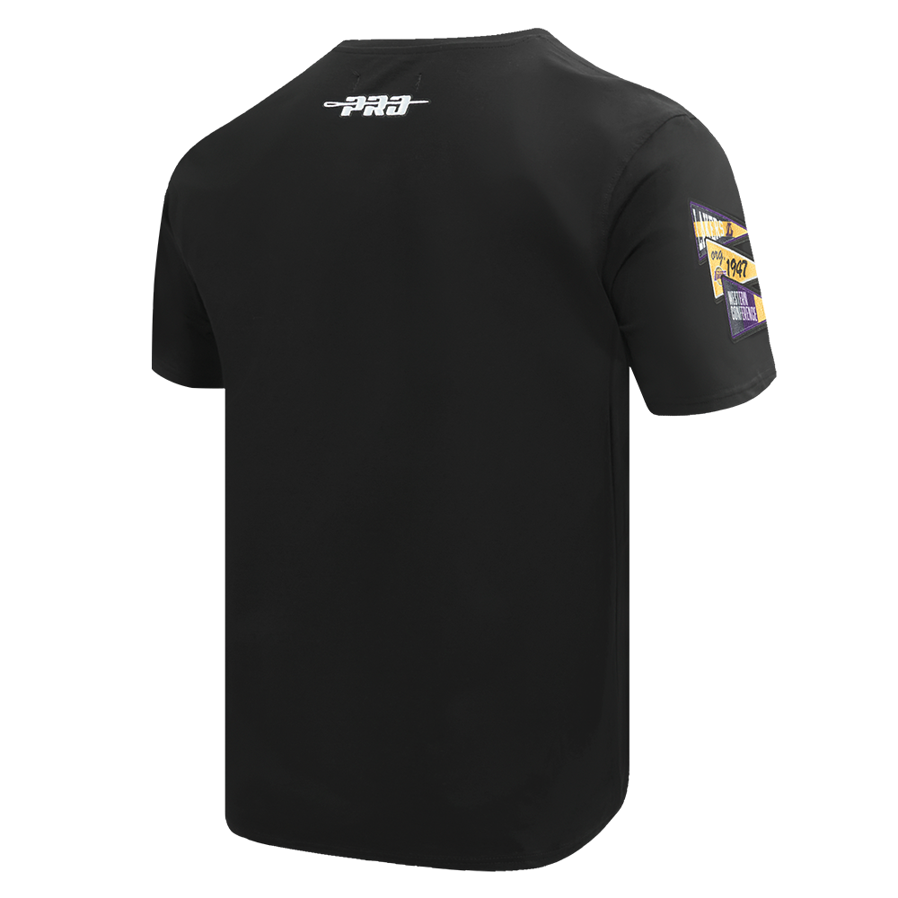 NBA LOS ANGELES LAKERS TEAM PENNANTS T-SHIRT POUR HOMME (NOIR)