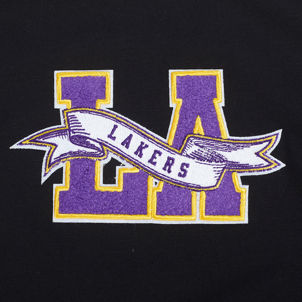 NBA LOS ANGELES LAKERS TEAM PENNANTS T-SHIRT POUR HOMME (NOIR)
