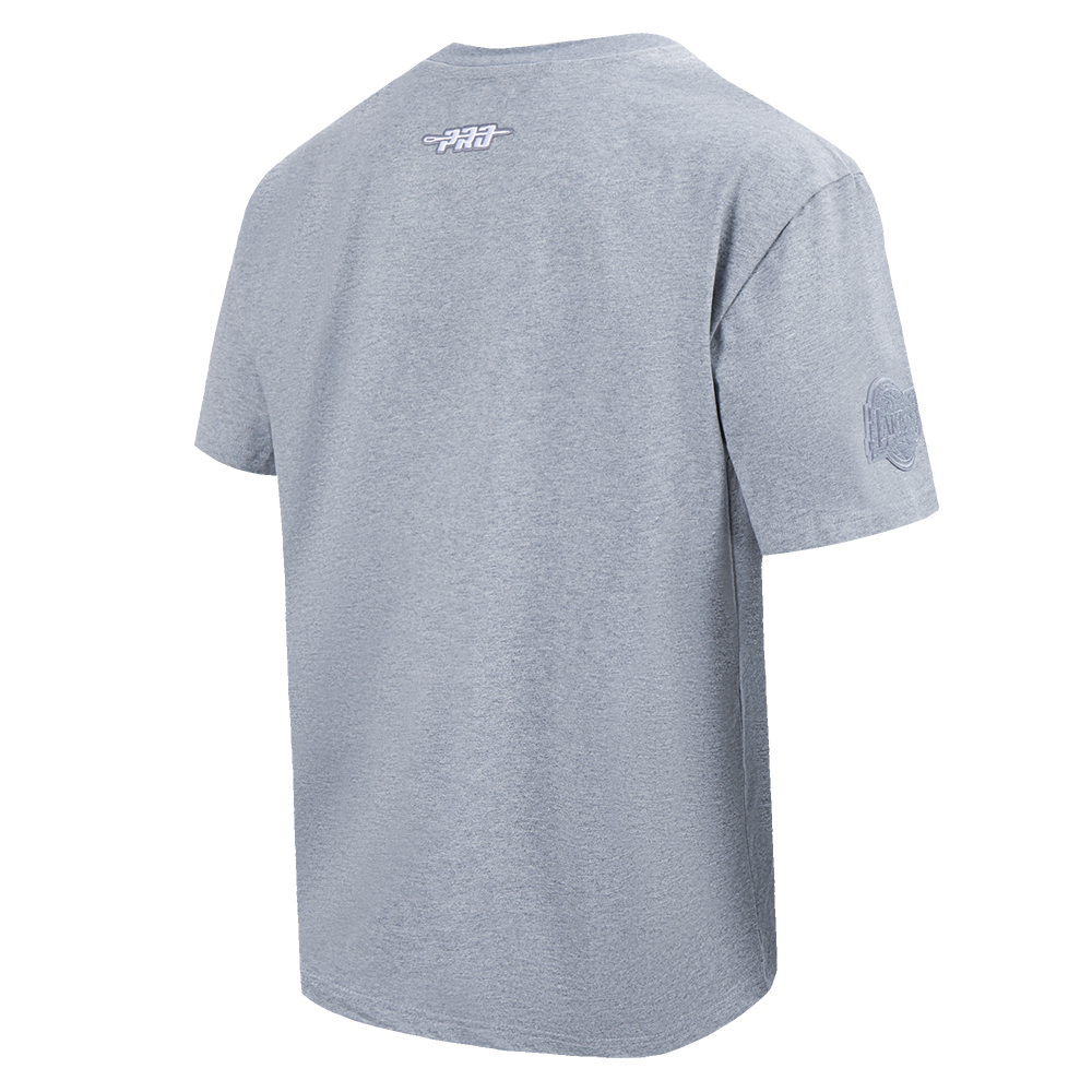 NBA LOS ANGELES LAKERS REVERSE FRENCH TERRY MEN'S CJ DROP SHOULDER TEE (DARK HEATHER GRAY)
