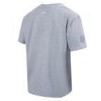 NBA LOS ANGELES LAKERS REVERSE FRENCH TERRY MEN'S CJ DROP SHOULDER TEE (DARK HEATHER GRAY)