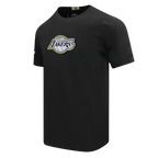 NBA LOS ANGELES LAKERS UNDER THE LIGHTS MEN'S SINGLE JERSEY TEE (BLACK)