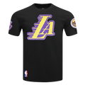 NBA LOS ANGELES LAKERS DIY PICK STITCH MEN'S SINGLE JERSEY TEE (BLACK)