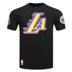 NBA LOS ANGELES LAKERS DIY PICK STITCH MEN'S SINGLE JERSEY TEE (BLACK)