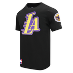 NBA LOS ANGELES LAKERS DIY PICK STITCH MEN'S SINGLE JERSEY TEE (BLACK)