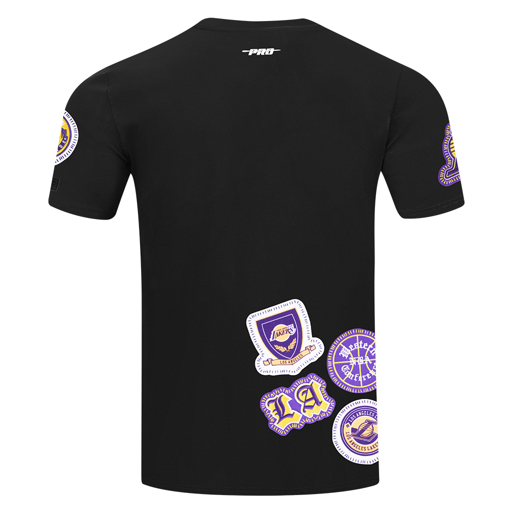 NBA LOS ANGELES LAKERS DIY PICK STITCH MEN'S SINGLE JERSEY TEE (BLACK)