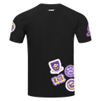 NBA LOS ANGELES LAKERS DIY PICK STITCH MEN'S SINGLE JERSEY TEE (BLACK)