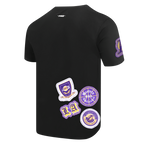 NBA LOS ANGELES LAKERS DIY PICK STITCH MEN'S SINGLE JERSEY TEE (BLACK)