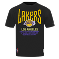 NBA LOS ANGELES LAKERS CITY TOUR 2.0 MEN'S COTTON JERSEY DROP SHOULDER TEE (BLACK)