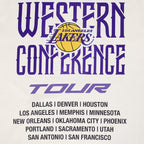 NBA LOS ANGELES LAKERS CITY TOUR 2.0 MEN'S COTTON JERSEY DROP SHOULDER TEE (EGGSHELL)