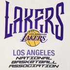 NBA LOS ANGELES LAKERS CITY TOUR 2.0 MEN'S COTTON JERSEY DROP SHOULDER TEE (EGGSHELL)