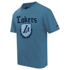 NBA LOS ANGELES LAKERS COUNTRY CLUB MEN'S COTTON JERSEY DROP SHOULDER TEE (STEEL BLUE)