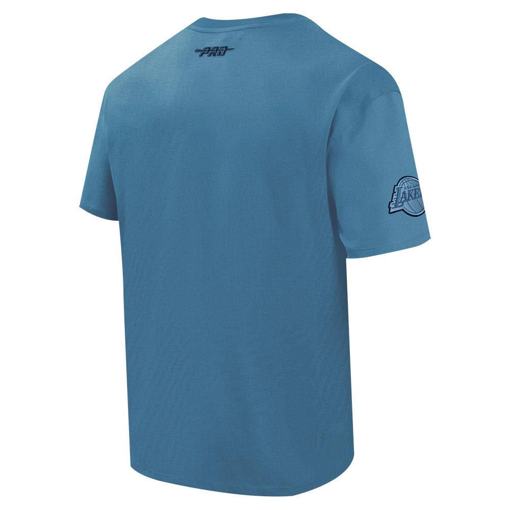 NBA LOS ANGELES LAKERS COUNTRY CLUB MEN'S COTTON JERSEY DROP SHOULDER TEE (STEEL BLUE)