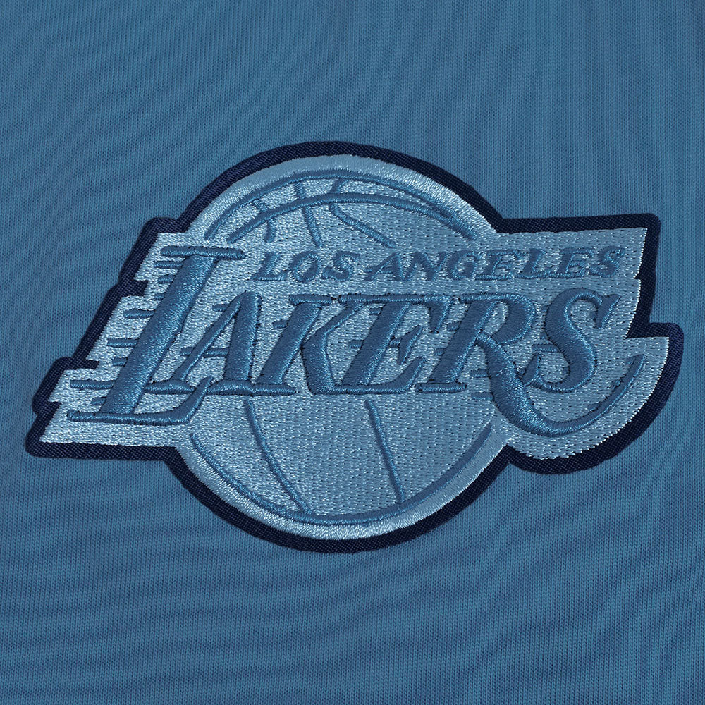 NBA LOS ANGELES LAKERS COUNTRY CLUB MEN'S COTTON JERSEY DROP SHOULDER TEE (STEEL BLUE)