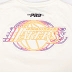 NBA LOS ANGELES LAKERS ECHO LOGO MEN'S SINGLE JERSEY TEE (EGGSHELL)