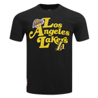 NBA LOS ANGELES LAKERS SOUVENIR T-SHIRT EN JERSEY SIMPLE POUR HOMME (NOIR)