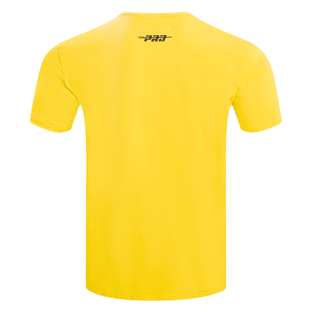 NBA LOS ANGELES LAKERS SOUVENIR T-SHIRT EN JERSEY SIMPLE POUR HOMME (JAUNE)