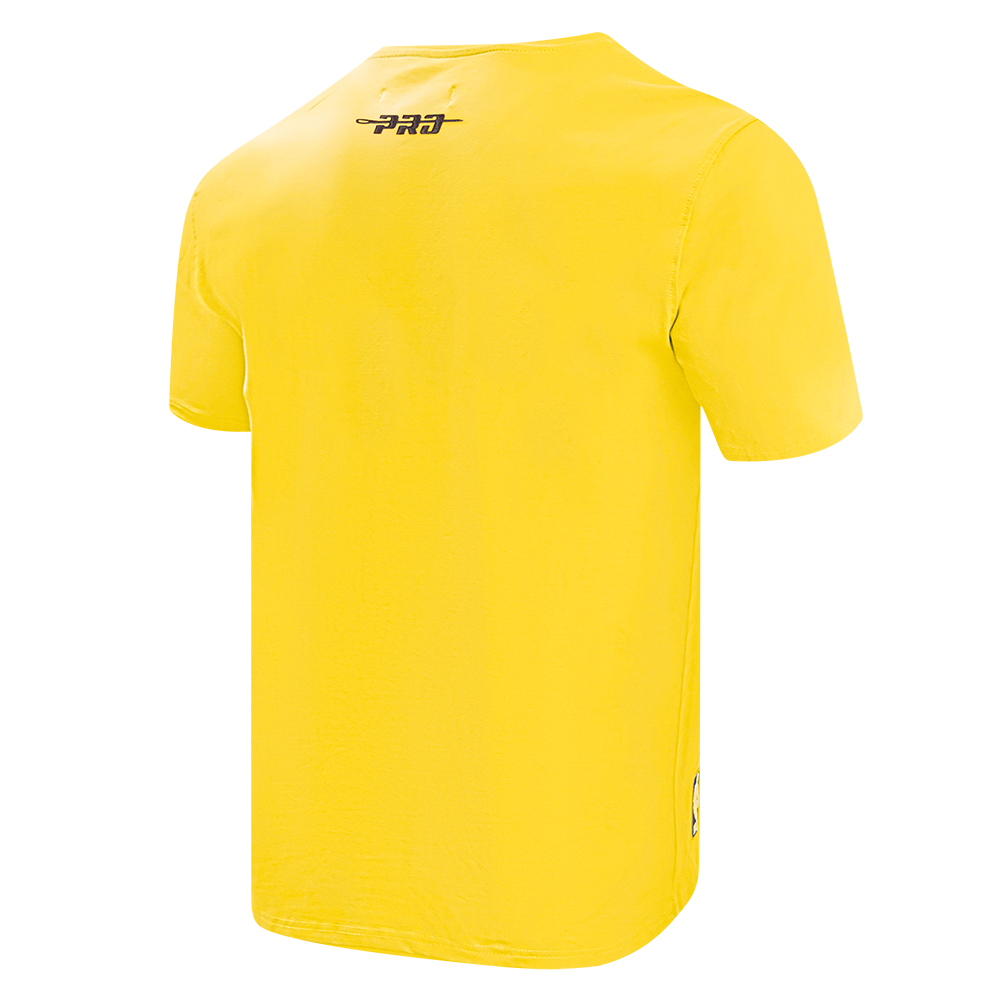 NBA LOS ANGELES LAKERS SOUVENIR T-SHIRT EN JERSEY SIMPLE POUR HOMME (JAUNE)