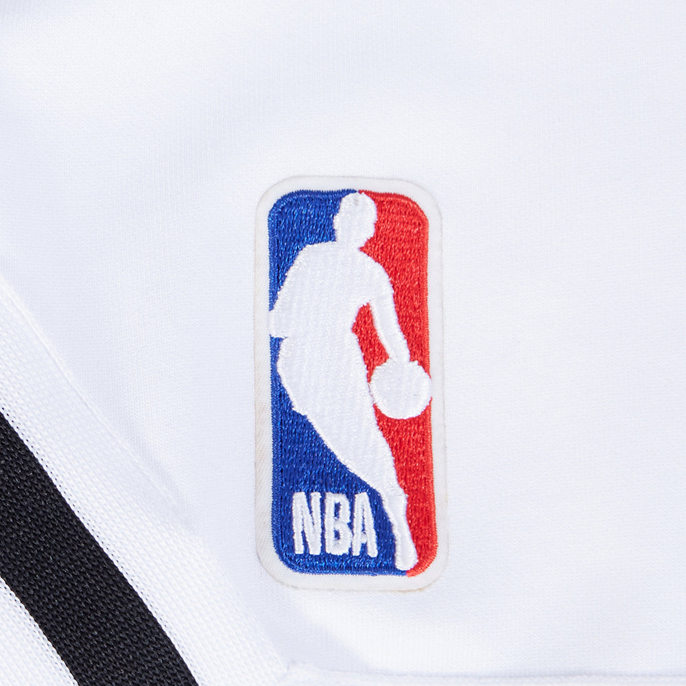 NBA LOS ANGELES LAKERS SOUVENIR MEN'S PRO SS DOUBLE KNIT JACKET  (WHITE/BLACK)