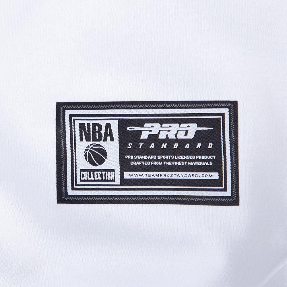 NBA LOS ANGELES LAKERS SOUVENIR MEN'S PRO SS DOUBLE KNIT JACKET  (WHITE/BLACK)