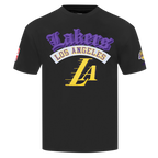 NBA LOS ANGELES LAKERS BEST OF MEN'S DROP SHOULDER TEE (BLACK)